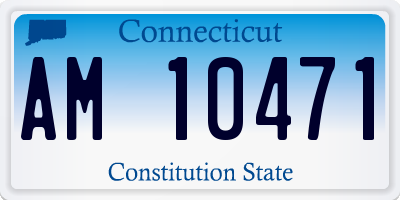 CT license plate AM10471