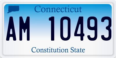 CT license plate AM10493