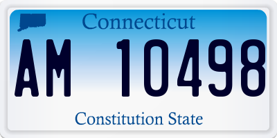 CT license plate AM10498