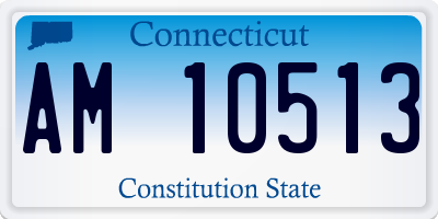 CT license plate AM10513