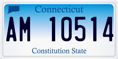 CT license plate AM10514