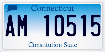 CT license plate AM10515