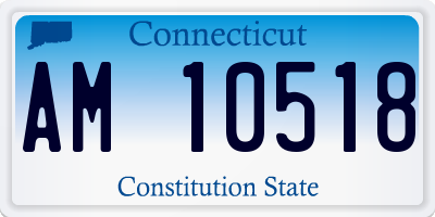 CT license plate AM10518