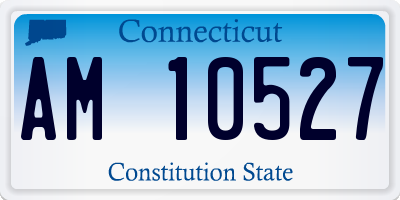 CT license plate AM10527