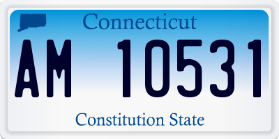 CT license plate AM10531