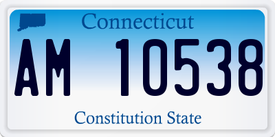 CT license plate AM10538