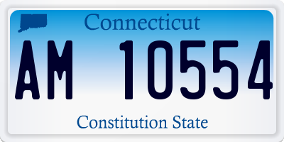 CT license plate AM10554