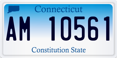 CT license plate AM10561