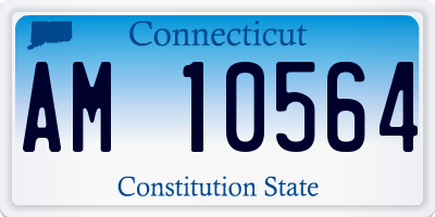 CT license plate AM10564