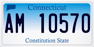 CT license plate AM10570
