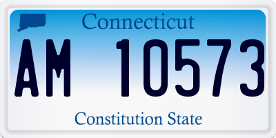 CT license plate AM10573