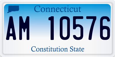 CT license plate AM10576