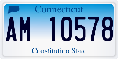 CT license plate AM10578