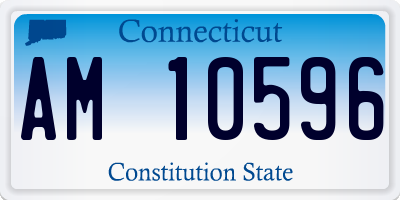 CT license plate AM10596