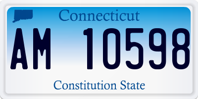 CT license plate AM10598