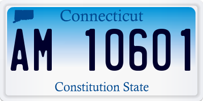 CT license plate AM10601