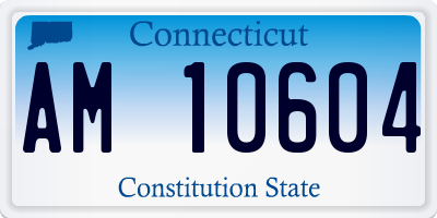 CT license plate AM10604