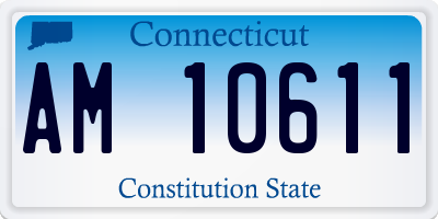 CT license plate AM10611