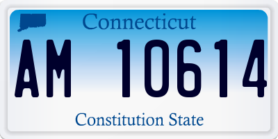 CT license plate AM10614