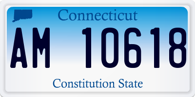 CT license plate AM10618