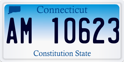 CT license plate AM10623