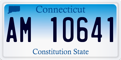 CT license plate AM10641
