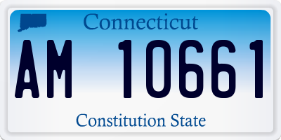 CT license plate AM10661