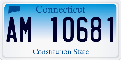 CT license plate AM10681