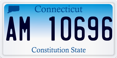 CT license plate AM10696