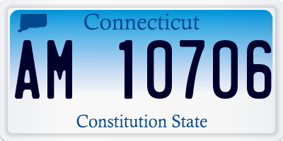 CT license plate AM10706