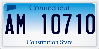 CT license plate AM10710