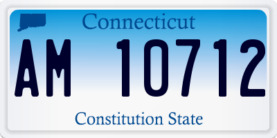 CT license plate AM10712
