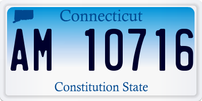 CT license plate AM10716