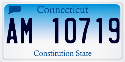 CT license plate AM10719