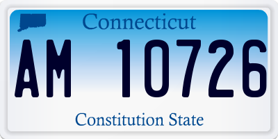 CT license plate AM10726