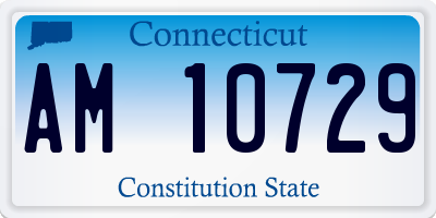 CT license plate AM10729