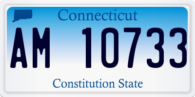 CT license plate AM10733