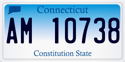 CT license plate AM10738