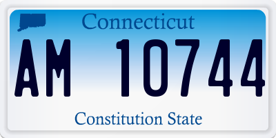 CT license plate AM10744