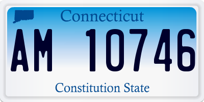 CT license plate AM10746