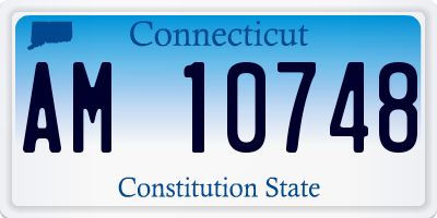 CT license plate AM10748