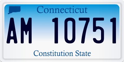 CT license plate AM10751