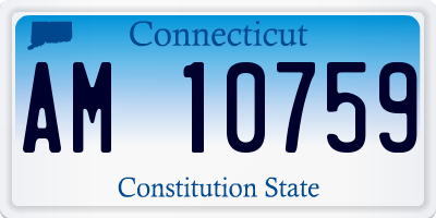 CT license plate AM10759