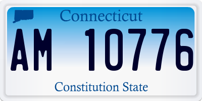 CT license plate AM10776