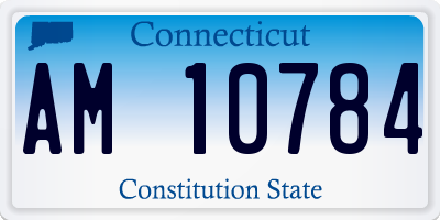 CT license plate AM10784