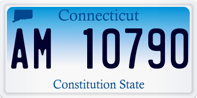 CT license plate AM10790
