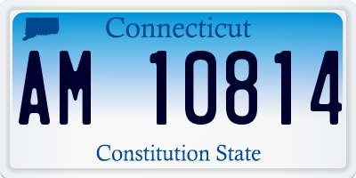 CT license plate AM10814