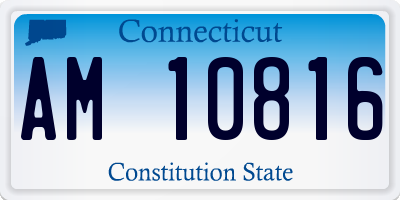 CT license plate AM10816