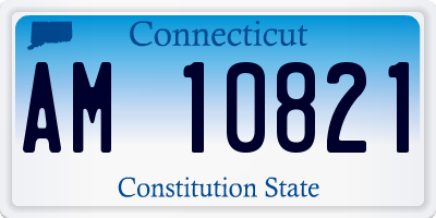 CT license plate AM10821