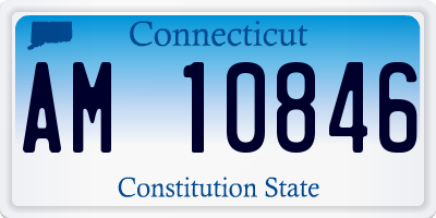 CT license plate AM10846